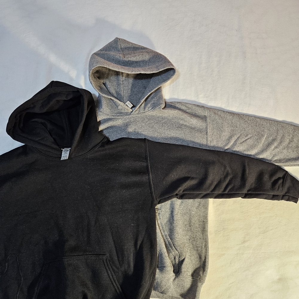 Gildan Black and Gray Hoodies for Men